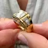 3.8ct Round Cut Machenical Style Modern Engagement Ring