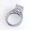 5ct Asscher Cut Cathedral Set Engagement Ring