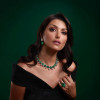 Luxury Cushion Cut Emerald Necklace for Women