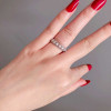 Handmade Delicate Round Cut Sterling Silver Women's Band