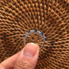 Handmade 1.65CT Sapphire & Diamond Anniversary Band