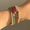 18ctw Candy Color Sapphire Stackable Bangle
