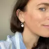 10ctw White Sapphire Ball Back Vintage Drop Earrings