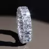 9ctw Radiant Cut White Sapphire Eternity Ring