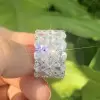 Double-Row Pear Cut White Sapphire Eternity Band
