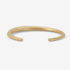 Flush Set Asymmetric Curved Sandblasted Cuff Starry Bangle