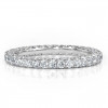 3.2ctw Round Cut White Sapphire Eternity Band