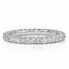 3.2ctw Round Cut White Sapphire Eternity Band