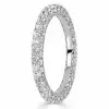 3.2ctw Round Cut White Sapphire Eternity Band
