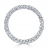 3.2ctw Round Cut White Sapphire Eternity Band