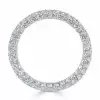 3.2ctw Round Cut White Sapphire Eternity Band