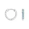 2.75ct Aquamarine Hoop Earrings