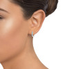 2.75ct Aquamarine Hoop Earrings