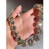 240ctw Round Cut White Sapphire Statement Necklace