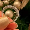 Handmade Round Cut  Women's Wedding Band