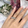 1.35ct Five-Stone Round Cut White Sapphire Wedding Band