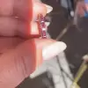 Vintage Ruby Eternity Band in Sterling Silver