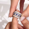 Handmade 3pc 5ct stackable bands Ring Set