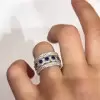 Handmade 3pc 5ct stackable bands Ring Set