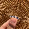 Handmade 1.65CT Sapphire & Diamond Anniversary Band