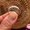 7ct Baguette Cut White Sapphire Wedding Band
