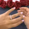 Handmade 1.65CT Round Brilliant Diamond Eternity Band
