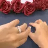 Handmade 1.65CT Round Brilliant Diamond Eternity Band