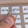 Handmade 0.88ct Wedding Eterniy Band in Sterling Silver