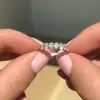 Handmade 0.7 CT Seven-stone Wedding Band in Rose Gold