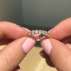 Handmade 0.7 CT Seven-stone Wedding Band in Rose Gold