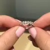 Handmade 0.7 CT Seven-stone Wedding Band in Rose Gold