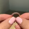 Handmade 0.7 CT Seven-stone Wedding Band in Rose Gold