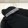 2.35ct Emerald Cut White Sapphire Eternity Band
