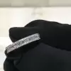 2.35ct Emerald Cut White Sapphire Eternity Band