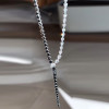 26ctw Pear and Round White Black Necklace