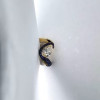 4.2ct Pear Cut White Sapphire Bypass Paved Engagement Ring