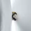 4.2ct Pear Cut White Sapphire Bypass Paved Engagement Ring