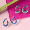 12ctw Marquise Cut Nature Inspired Ruby Statement Earrings