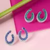 12ctw Marquise Cut Nature Inspired Ruby Statement Earrings