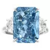 8.4ct Radiant Cut Aquamarine Three-stone Engagement Ring