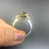 9.5ct Cushion Cut Blue Sapphire Engagement Ring