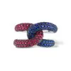 Paved Multicolor Sapphire Bold Knot Unisex Ring