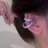 3.95ct Round Cut White Sapphire Clip Earrings