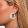 14ctw Pear Cut White Sapphire Drop Earrings