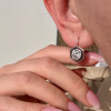 6ctw Round Cut Two Tone Vintage Drop Earrings
