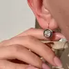 6ctw Round Cut Two Tone Vintage Drop Earrings
