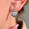 6ctw Round Cut Two Tone Vintage Drop Earrings