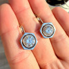 6ctw Round Cut Two Tone Vintage Drop Earrings