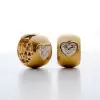 4ctw Bezel-setting Heart Cut Chunky Hoop Huggie Earrings