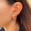 11ctw Cushion Cut Vintage Two Tone Drop Earrings